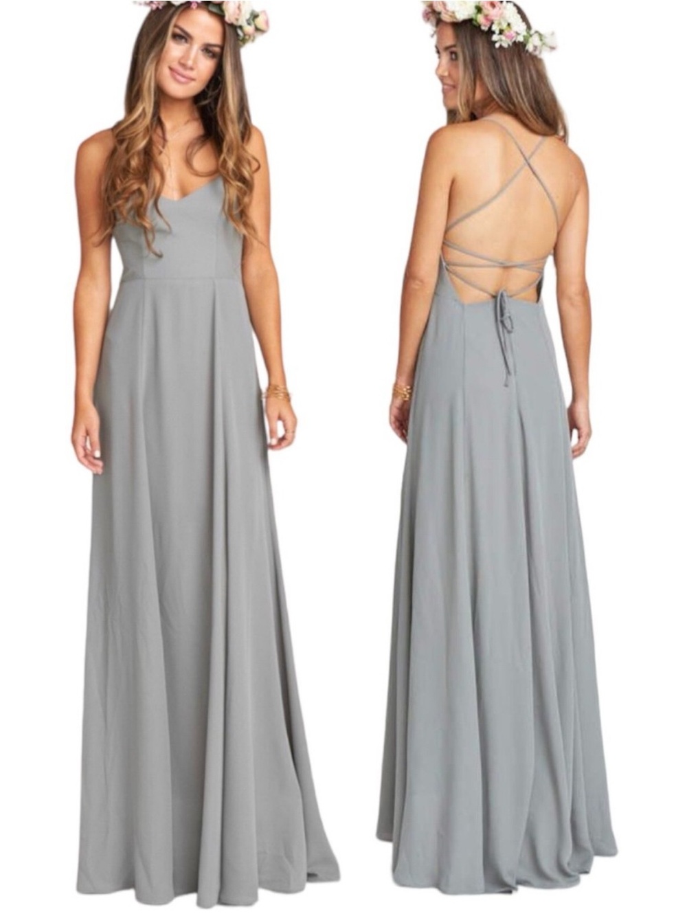 Show Me Your Mumu Godshaw Goddess Gown Criss Cross Maxi Dress